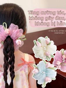 Dây Đai Tóc Có Dây Cao Su Hình Hoa Cho Trẻ Em