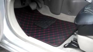 5 Pcs Deluxe Carpet Floor Mat Set Waterproof Universal Fit Car Floor Mats Protection with Rubber Lining Suitable for All Vehicles