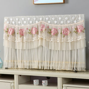 Luxurious Dustproof TV Cover Cloth for 55 Inch 65 Inch 75 Inch 80 Inch LCD TVs Elegant Modern Simple Style TV Shield Cover