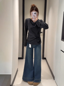 Áo Len Dệt Kim Dài Tay Ôm Eo Thời Trang Thường Ngày Mùa Thu Đông Cỡ Lớn Thiết Kế Kiểu Pháp Cổ Chui Đầu Khóa Kéo