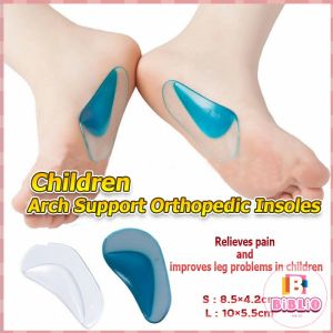 BIBLIO Baby Kids Gel Orthotic Orthopedic Insoles Flatfoot Corrector Arch Support Orthotic Pads Baby Toddler Insole