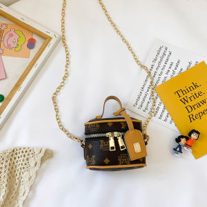 INS Kids Messenger Bag Fashion Pouch Trendy Girl Barrel Tote Baby Cute Internet Celebrity Princess Backpack