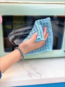 10ผืน ผ้าเช็ดทำความสะอาด 30*30cm ผ้าเช็ดโต๊ะซับน้ำ เช็ดโต๊ะ ขี้ริ้ว เช็ดจาน ผ้าขนหนูสําหรับห้องครัวผ้าเช็ดปากนุ่มจานผ้าดูดซับผ้าทําความสะอาด Rags