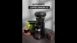 Máy xay hạt cà phê Espresso tự động tích hợp 34 chế độ xay thương hiệu Mỹ HiBREW G3 công suất 220W - Hàng Nhập Khẩu (Bảo hành 12 tháng)