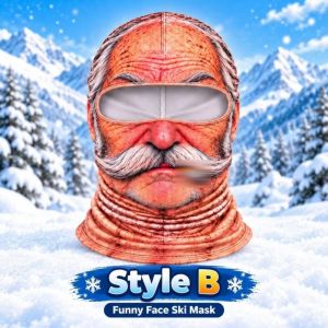 Hlinkey 3D Ông Già Balaclava bịt mặt trượt tuyết Ấm Áp Mặt Cản Gió Bìa Mở Rộng Bảo Hiểm Cổ Phù Hợp Cho Kính Mũ Bảo Hiểm Co Giãn vừa vặn thoải mái nhiều phong cách Cho nam nữ mùa đông Thể Thao