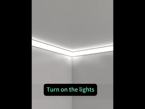 Ceiling-Free COB Light Trough Slotted-Free Top Angle Linear Lamp Aluminum Alloy Linear Lamp Surface Mounted Ceiling Linear Lamp Aluminum Groove COB light strip Equipped with a transformer