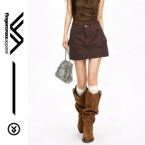 FINGERCROXX | High Waist Slim Fit Anti-Flashing A-line Skirt