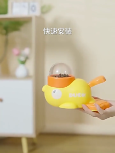 🔥 ของเล่นสำหรับสัตว์เลี้ยง Puzzle Feeder 🔥, สำหรับแมวและสุนัขของเล่นเป็ดสีเหลืองขนาดเล็กกดประเภทสัตว์เลี้ยงปริศนาของเล