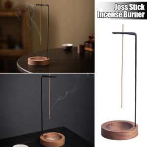Upside Down Incense Stick Burner Wooden Round Incense Tray Ornament Zen Indoor Tea Ceremony Home Decoration