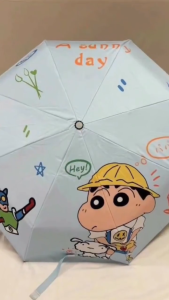 Dù Gấp Gọn Tự Động Shin Chan Mini | Ô Dù Cute Chống Nắng UV – Dù Che Mưa Nhẹ Gọn Tiện Lợi Cho Nữ