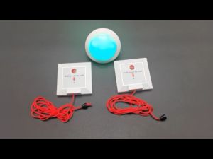 Disabled Alarm Wireless Toilet Emergency Alarm for Elderly Nurse calling bell system Hospital Calling Patient Pager call button pull cord for elderly Elderly/Patient/Disabled/Nursing