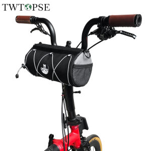 TWTOPSE Soft Shell Phone Tool Bicycle Bag For Brompton Folding Bike Dahon Tern Birdy Handlebar Saddle Bags With Shoulder Strap
