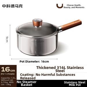 DUMIK | 316L Stainless Steel Food Grade Non-coated Baby Milk Pot