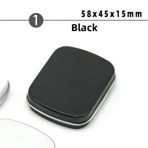 Black White Silver Matte Metal Packaging Box