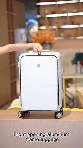 HANKE H9831S Koper Travelling 20 Inch White Anti Pecah Cabin Bag