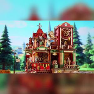 New DIY Big Doll House Wooden Miniature Kit Furniture Litht Dollhouse Furniture Handmade Case Model Assembly Toys Birthday Gifts