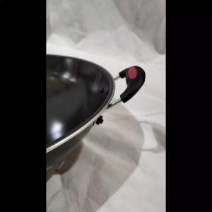 Wajan Hitam Tidak Lengket Enamel Kuping