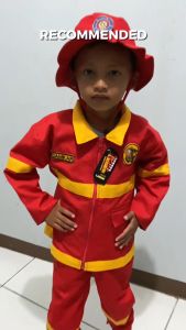 GROSIR BAJU SERAGAM PROFESI DAMKAR PEMADAM KEBAKARAN ANAK FASHION