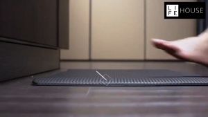 PVC Kitchen Carpet Waterproof Oilproof PU Leather Kitchen Mat Non Slip Floor Mat for Living Room Bedroom Doormat