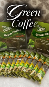 Green Coffee Plus 8-in-1 | Slimming Coffee Drink Mix | 10 Sachets in one box (21g Each) | BRO JOES