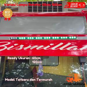 [Cod] Lampu ligbar/rotator 8 channel3mata lampupanjang 60cm120cmdc 12/24volt10mode+otomatis menggunakan dudukan plat besi
