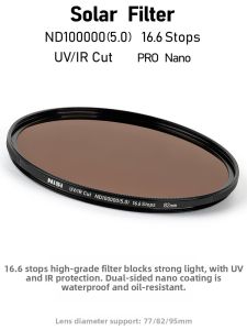 Nisi | UV IR Light Blocking Precision Durability Portability Filter 16.6 Stops