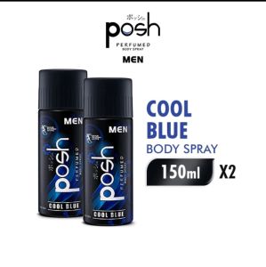 POSH MEN PARFUM SPRAY 150 ML BIRU ISI 2 PCS BUKAN DEODORANT