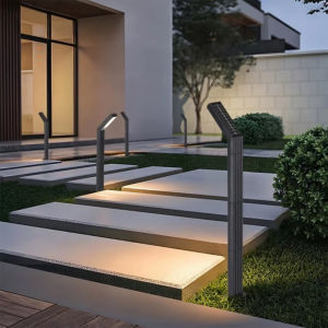 3colors Solar Ground Light RGB Light Light Sensing Intelligence Outdoor Pathway Lighting Solar Garden Lights Durable Plastic