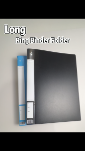 Long Binder Folder 3 Rings Binder Cover File Folder Paper Organizer with Insert Bag Document Organizer