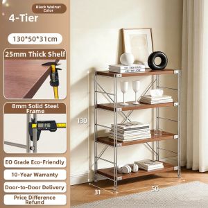 AMU·PIGGY | Retro Aesthetic Light Axle Corner Storage Rack