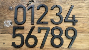 152mm Metal House Number Outdoor 6 inch Aged Bronze Apartment Door Number Mailbox Address Sign #0-9 With Screws