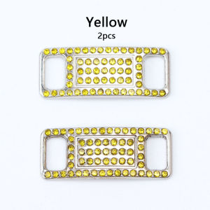 2Pcs Colorful Rhinestone Laces Shoe Decoration Jeweled Sneaker Shoe Charms Girl Gift DIY Shoelaces Buckles Shoes Accessories