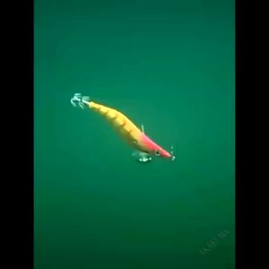 SITA 1pcs Luminous Shrimp Bait Squid Jig Wood Shrimp Octopus Bait Hard Lure For Fishing