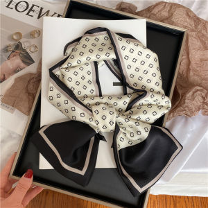 Luxury Design Long Silk Scarf Bag Tie Lady Neck Skinny Scarves Hairband Foulard Horse Print Brand Lady Neckerchief Ribbon