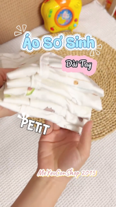 [3-9kg] Áo Sơ Sinh Dài Tay THUN LẠNH PETIT Mềm Mát Co Giãn 4 Chiều Họa Tiết Dễ Thương Cho Bé