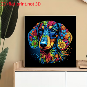 other | 2d/flat1 Diamond Painting Frameless Painting puppy Pattern canvas Material mosaic art home wall Decoration