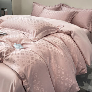 Bộ Đồ Giường Lụa Băng Mùa Hè 4 Món Sensation Water Wash Pure Color Bedding Set Lụa Thực Tế Họa Tiết Thêu Nhẹ Sang Trọng