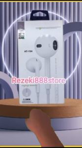 Headset Stereo AT-154 Handsfree Super bass + Volume earphone AT154
