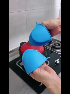 Sarung Tangan Jepit Silikon Anti Panas Untuk Panci Wajan Oven | Silicone Clip Anti Heat for Cooking