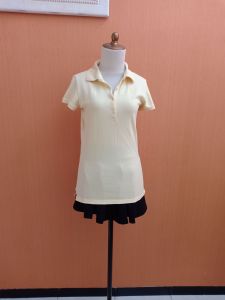 atasan kaos wanita kuning muda pastel CHEROKEE cewek M lengan pendek L blouse