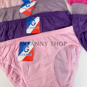 INSANNY SIX PCS PLAIN PANTY WOMENS UNDERWER 100% COTTON