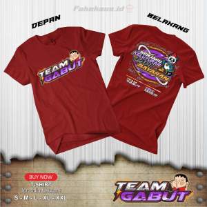 KAOS TEAM GABUT (tebal bahan combed 24s)