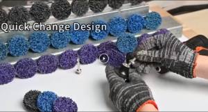 2 Inch 3 Colors Quick Change Polishing Stripping Discs Abrasive Wheel with 1/4" Holder For Rust Removal Surface Cleaning