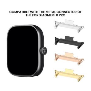 1 Pair Adapter for Redmi Watch 6 Watch 5/4 Connector Bracelet Stainless Stee for Xiaomi Miband 8 Pro/9Pro Watchband Strapl Acces