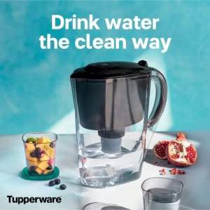 Tupperware Pure &Serve Pitcher 2.6L capacity BPA FREE with 1pack Granules FREE