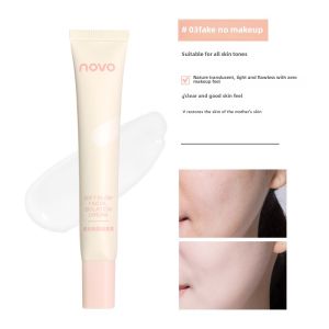 Novo Makeup Primer Make-up Primer Female Fall and Winter Purple Green Brightening Skin Color Invisible Pores Make-up Primer Natural Core Cream