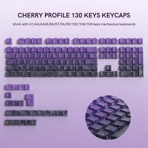 Wopier 130 Phím greentopographic in mặt bên hông 5 Side Dye-Thăng Hoa phím cơ PBT Backlit Cherry Hồ Sơ Key Cap Cho Bàn phím cơ