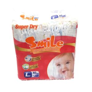 Smile Cloth-like Tape Baby Diapers Large 40