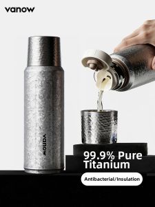 Vanow | Titanium Double Wall Insulated Cup Tea Water Separator