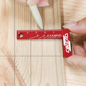 JIGHOLE | Aluminum Alloy 90 Degree Right Angle Woodworking Square Portable Mini Metric Precision Measuring Marking Tool
